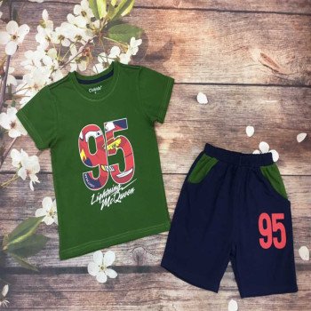 Bộ bé trai Chikids in hình 95 size đại 8 -14